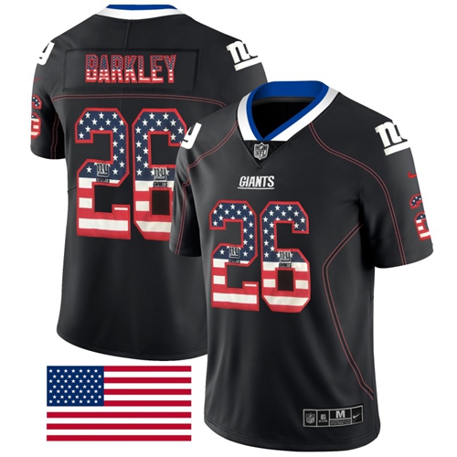 cheap nfl jerseys canada New York Giants #26 Saquon Barkley Black ...